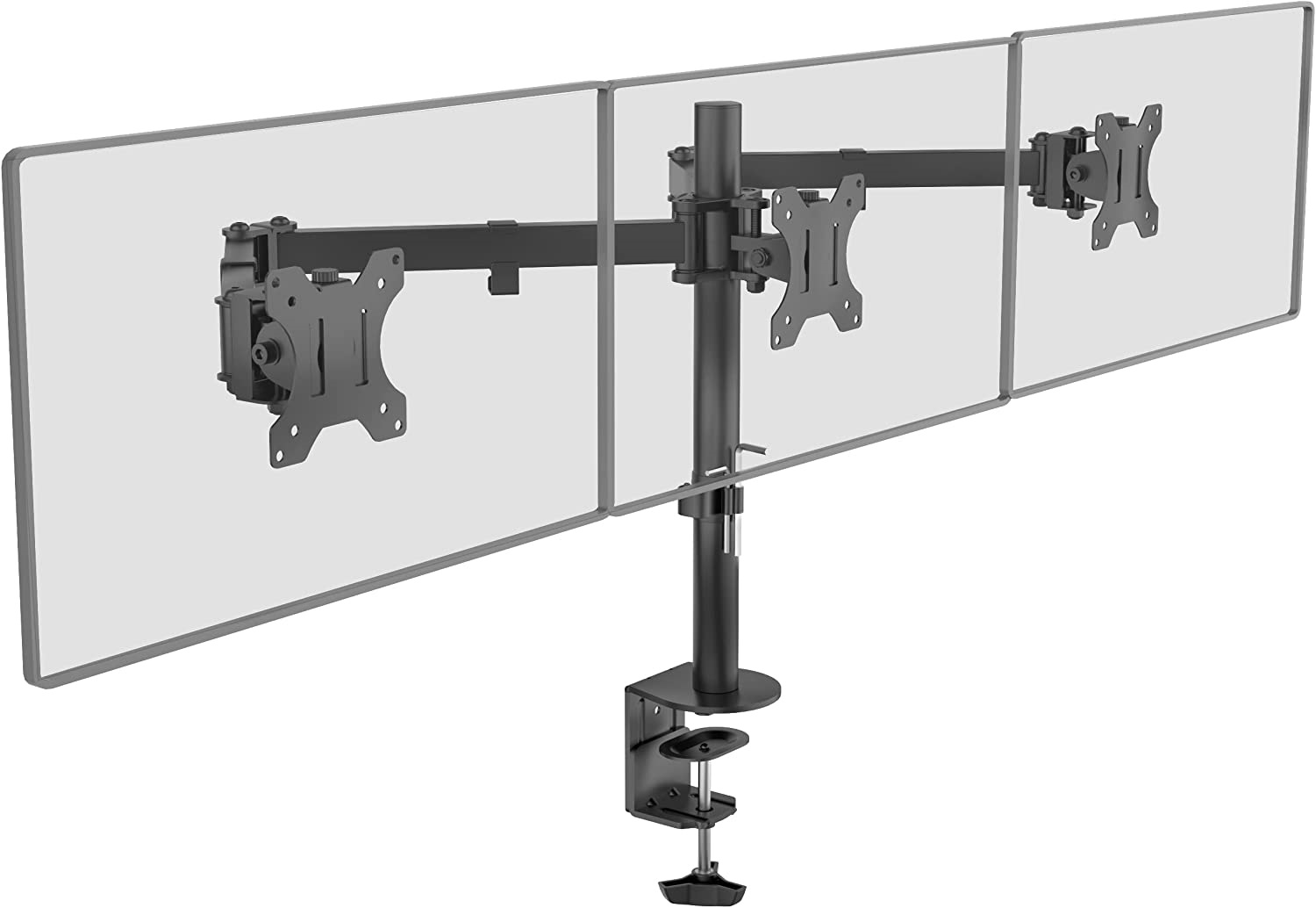 Ergoflex EF83 Triple Ekran Asansörlü 13-27inch Monitör Standı 